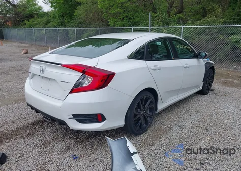 2020 Honda Civic Sport из США, поврежденный, VIN 19XFC2F80LE027799